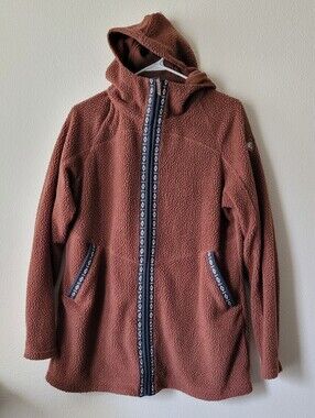 Kuhl Hygge Long Fleece Jacket Mocha Zip Up